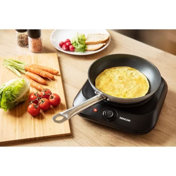 Infraröd kokplatta - SENCOR - SCP 1763BK - 1200 W - 1 brännare - Svart