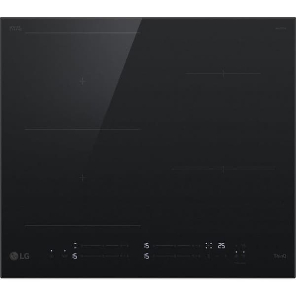 Induktionsspis - LG - 4 zoner - 7400W - 60 cm - Svart Svart
