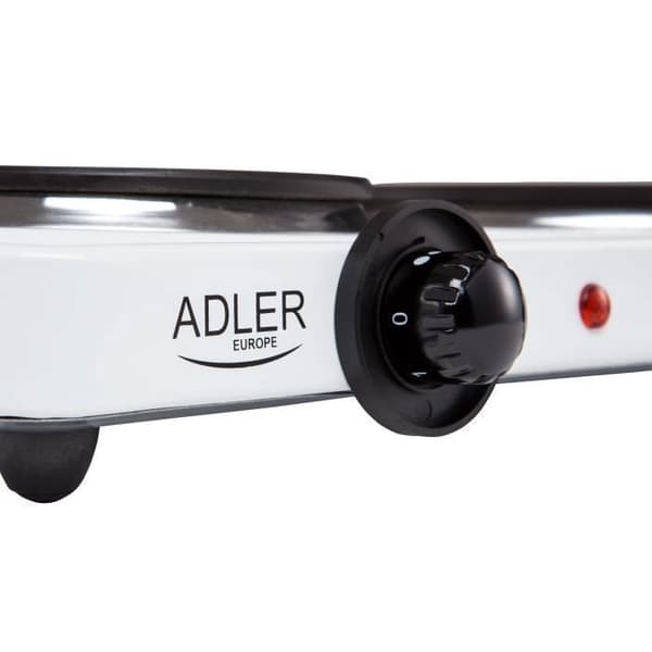 ADLER AD-6504 dubbel elektrisk spis - Kompakt, 154 och 185 mm, 2500W
