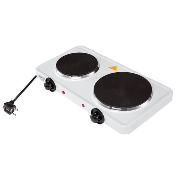 ADLER AD-6504 dubbel elektrisk spis - Kompakt, 154 och 185 mm, 2500W