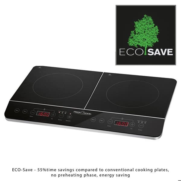 ProfiCook PC-DKI 1067 Dubbel induktionshäll 3500 W Svart