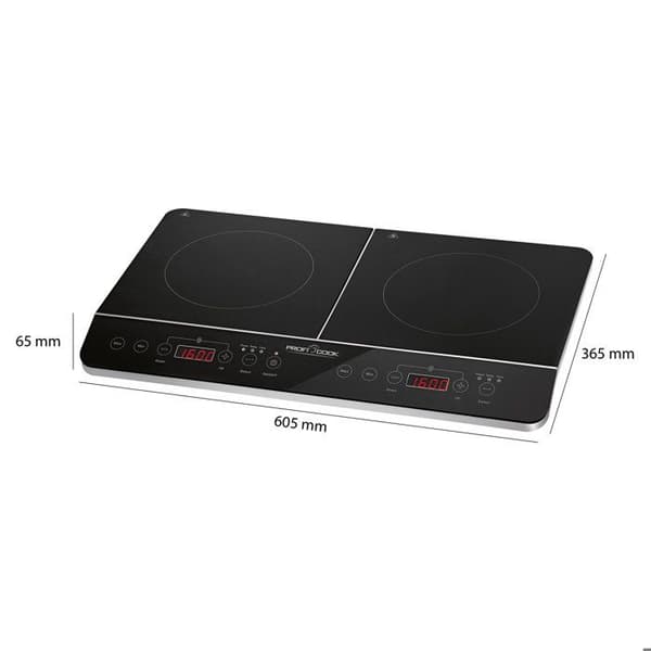 ProfiCook PC-DKI 1067 Dubbel induktionshäll 3500 W Svart