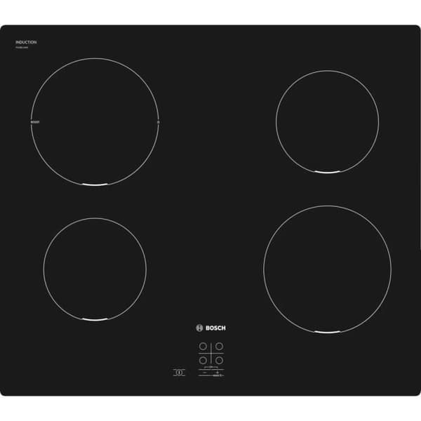Induktionshäll Bosch Serie 2 PUG611AA5E - Svart - Bänkbord - 60 cm - 4 zoner Svart