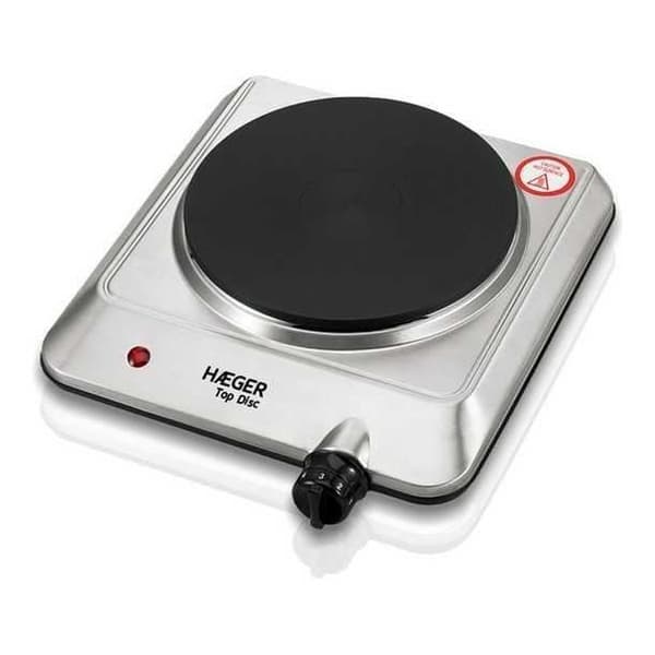 Elektrisk Platta - Haeger - Top Skiva - Rostfritt Stål - 1 Spis - 1500W