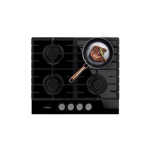 Gaskökplatta - Bolero - Squad G 4200F - Svart glas - 4 brännare - WOK-brännare