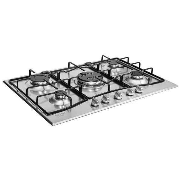 Spisplatta - Hotpoint - PCN 752 T-IX-HAR - Rostfritt stål - 5 zoner - Gas