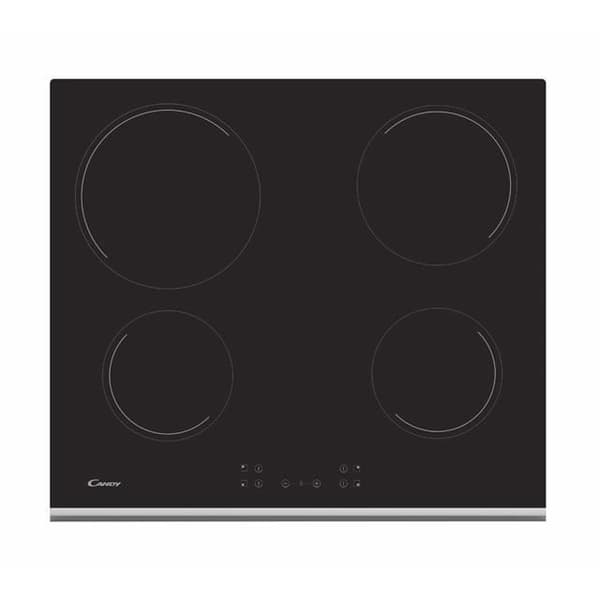 Candy CH64XB, Inbyggd, Häll med induktionszon, Glaskeramik, Svart, 1200 W, 1200 W