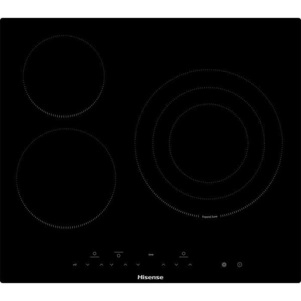 HISENSE keramikhäll - 3 brännare inklusive en 29,5 cm kokzon - E6322C