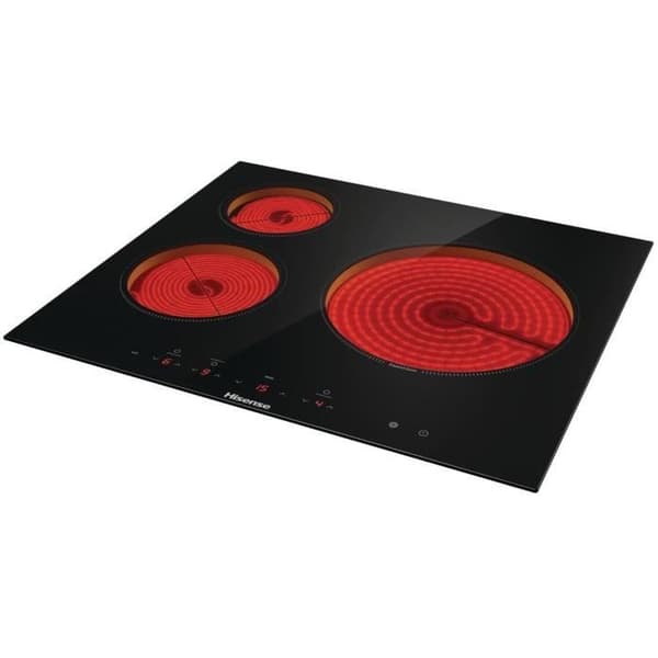 HISENSE keramikhäll - 3 brännare inklusive en 29,5 cm kokzon - E6322C