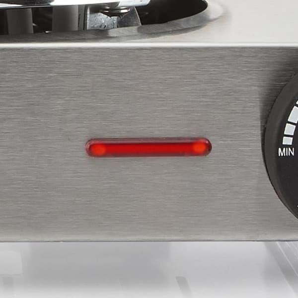 Tristar häll - Dubbel fristående rostfri häll - 2 brännare - 2500W - 2 års garanti