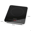 Miniatyrbild 5 av 6: Induktionsspisplatta - PROFICOOK - PC-EKI 1062 - 2000W - Härdat glas - Svart