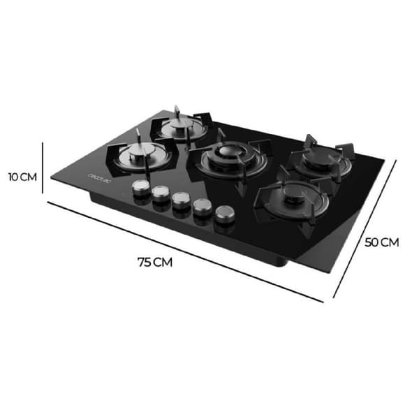 Cecotec Gasplatta Bolero Squad G 5200S Glas Svart