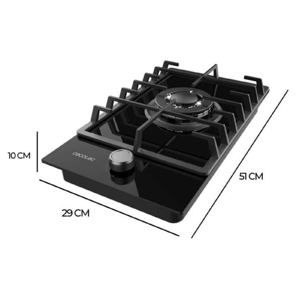 Cecotec Gasskiva Bolero Squad G 1200F Glas Svart