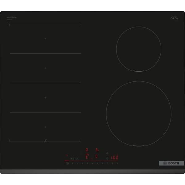Bordinduktion - BOSCH SERIE 6 PIX631HC1E - 4 brännare - 7400 W - Multitouch+ - Flexzon - Svart