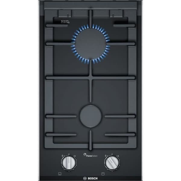Häll - BOSCH - PRB3A6B70 - Gas - 2 zoner - Svart - Glaskeramik