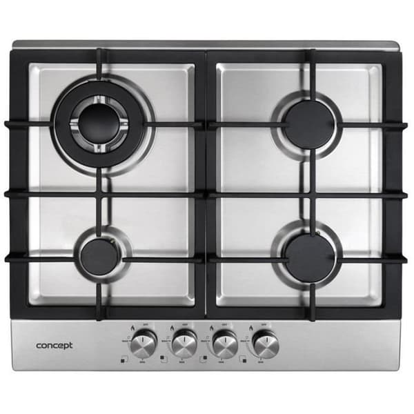 Koncept PDV4760, Integrerad, Gaskök, Rostfritt stål, Svart, Rostfritt stål, 1 W, 1,75 W Svart, Rostfritt stål