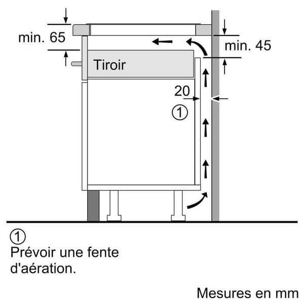 Häll: BOSCH Induktion 4 brännare 59,2 / 52,2 cm PIE631HB1E