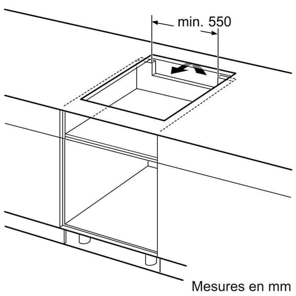 Häll: BOSCH Induktion 4 brännare 59,2 / 52,2 cm PIE631HB1E