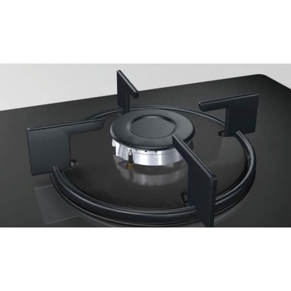 BOSCH POP6B6B10 Gashäll - 4 brännare - 7400W - L56 x D48cm - Beläggning av härdat glas - Svart