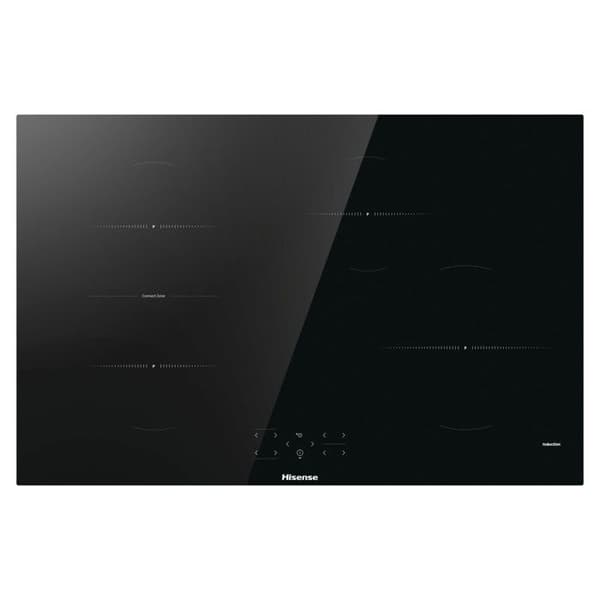Induktionshäll - HISENSE - HI8421BSC - 80 cm - 4 zoner - Yta i härdat glas