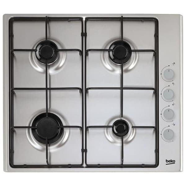 Häll - Beko - HIGG641C3SX - Rostfritt stål - 60 cm - Gas - 4 brännare