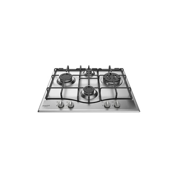 Hotpoint PCN 642 T-IX-HAR gasspis - Rostfritt stål - 4 brännare - Gassäkerhet Rostfritt stål