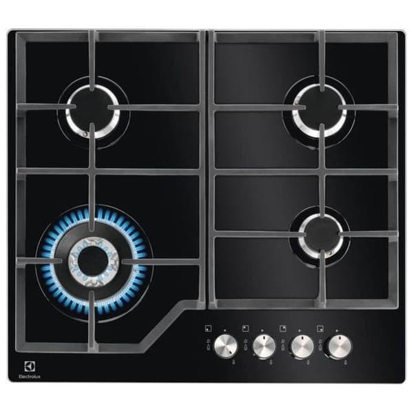 Electrolux EGM6343YAK häll Svart Inbyggd gas 4 spis(ar)