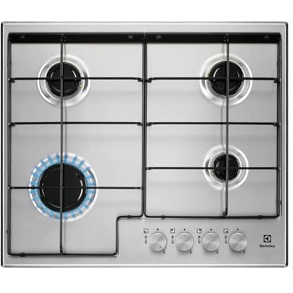 Cuisinière Gaz Electrolux EGS6424X - Inox - 4 brännare - Säkerhet SecurGas