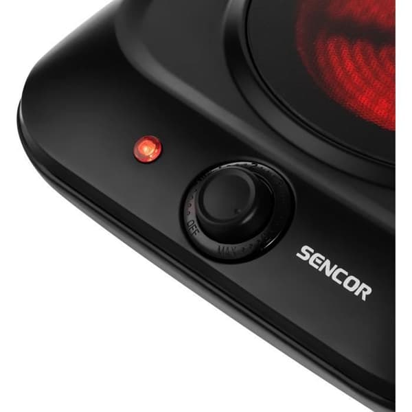 Infraröd kokplatta - SENCOR - SCP 1763BK - 1200 W - 1 brännare - Svart