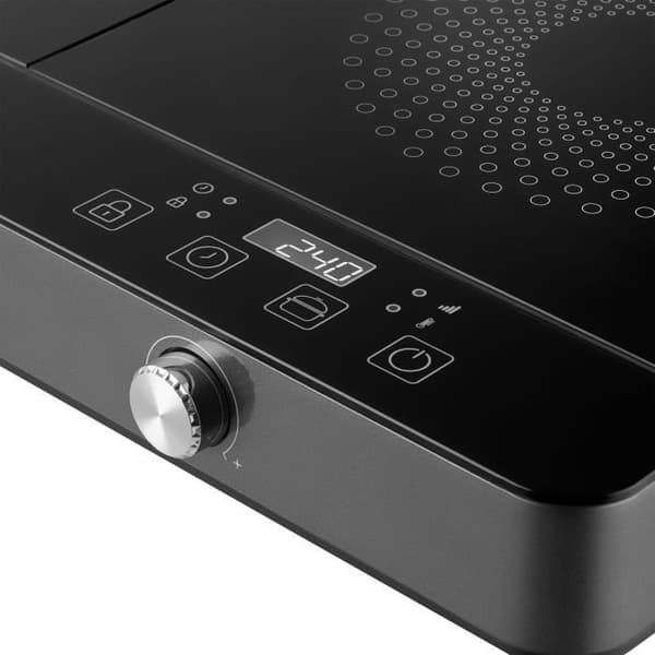 Dubbel induktionshäll - SENCOR - SCP 4201GY - 3500 W - 2 brännare - LCD-skärm - Grå