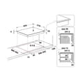 Miniatyrbillede 8 af 10: Whirlpool SMO 654 OF/BT/IXL Sort Indbygget 65 cm Zone induktionskogeplade 4 zone(r)