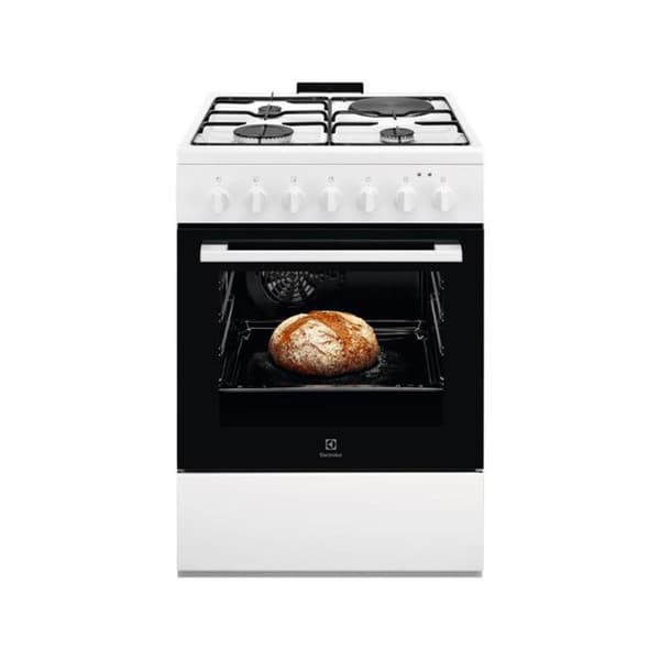 Kombinationsspis gas/elektrisk 4 hällar 60x60 Multifunktion ELECTROLUX - LKM624022W