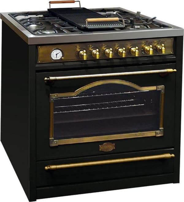 Kaiser HGE 93555 Med Elektrisk Gasugn 90cm/Elektrisk Ugn/Ugn/115L / Gaskokplatta/ 4,5 Kw WOK