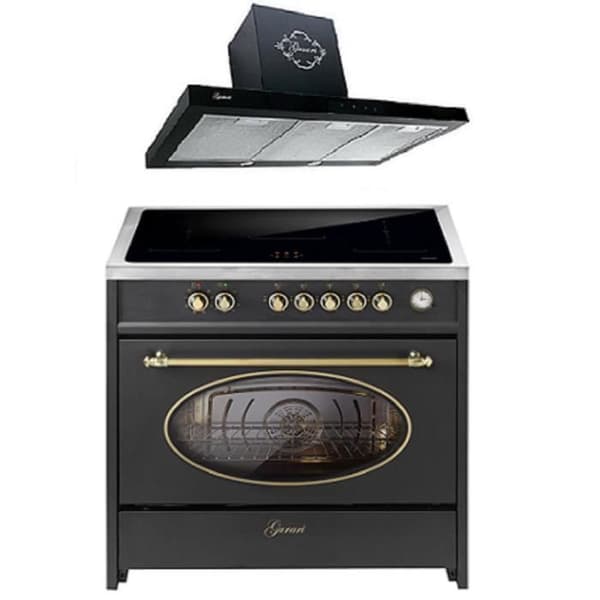 GURARI Induktionskök E 913 RU BL 90 cm + GCH 462 BL 9 Prime Fläkt 90 cm