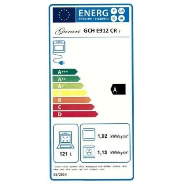 GURARI GCH E 912 Cr r Elektrisk spis 90 cm, Retro, Kräm, Spis