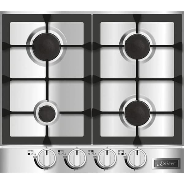 Kaiser KG 6357 Turbo, Gaskökplatta 60 cm, Exklusivt rostfritt stål - Fristående - Spis