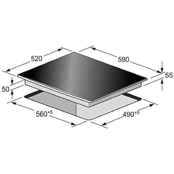 Kaiser KCT 6705 I Elektrisk spishäll, induktion, 60 cm, induktionshäll, 4 zoner