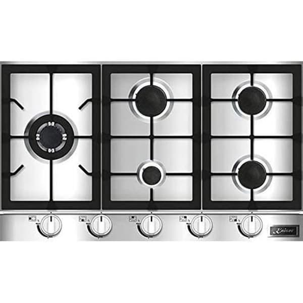 Kaiser KG 9357 Turbo, Gaskökspanna 90 cm, Exklusivt rostfritt stål - Fristående - Spis
