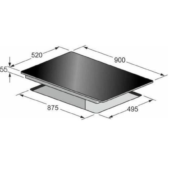 Kaiser KCT 97 La perle induktionsplatta 90 cm/Gratis induktionszon/autonoma