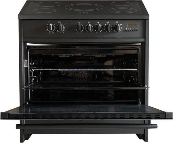 GURARI Elektrisk spis 912 BL, 90 cm, Glaskeramisk, Rangespis, 121 L