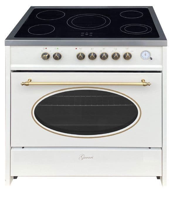 GURARI Elektrisk spis GCH E 912 CR r, Köksspis, 121 L, kräm, 8 funktioner