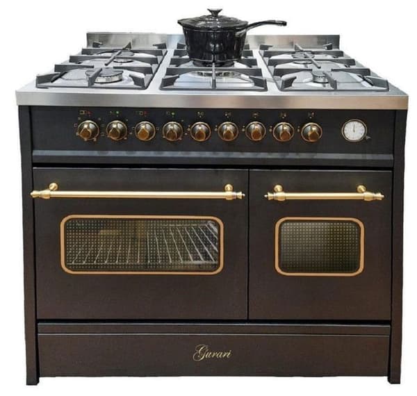 GURARI GCH E 916 Bl R Gasspis med el, 90 cm, Ugn, 89L, 8 funktioner