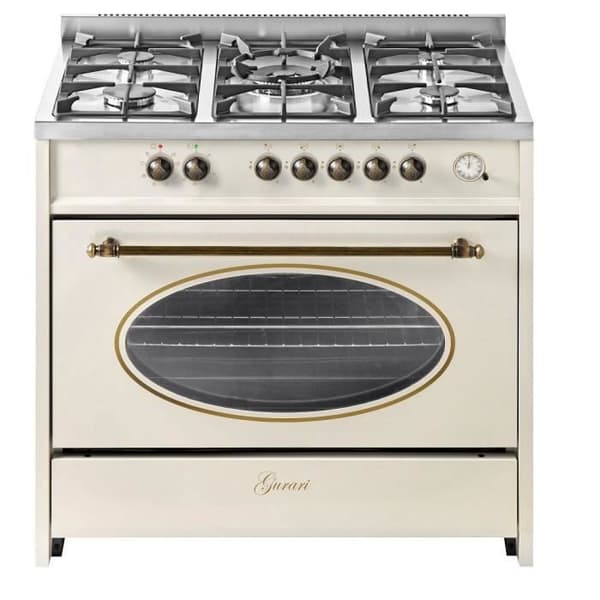 Gurari GCH E 914 Cr R Cuisinière à gaz à encastrer 90 cm, 121L, 8 funktioner, Inbyggd spis