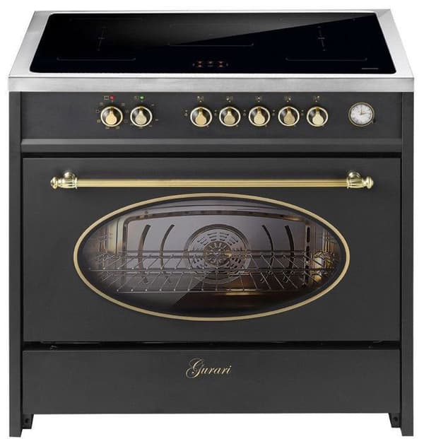 GURARI Induktionsspis E 913 RU BL Retro Spis 90 cm/ 121L