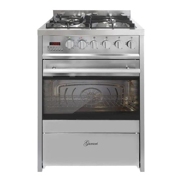 GURARI Gasolkök med elektrisk ugn 60 L och fläkt 60 cm, 1000m³/h GCH E 610 X+GCH 462 IS 6 Prime