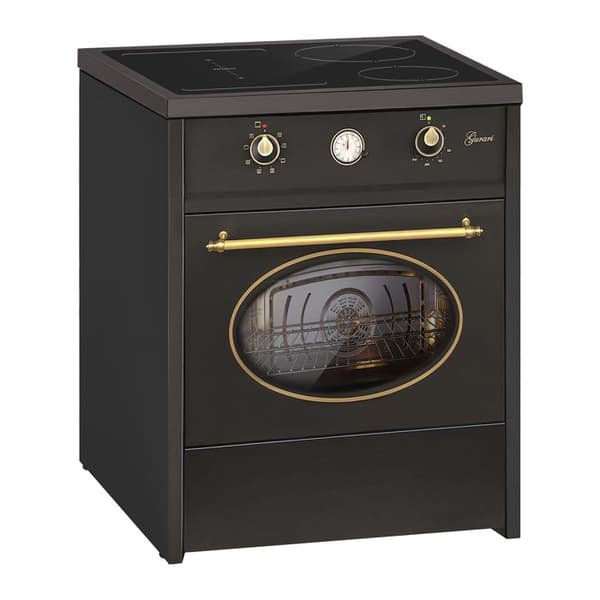 GURARI GCH E 612 BL r Induktionshäll 60 cm + GCH 975 Bl 6 Fläktkåpa 60 cm