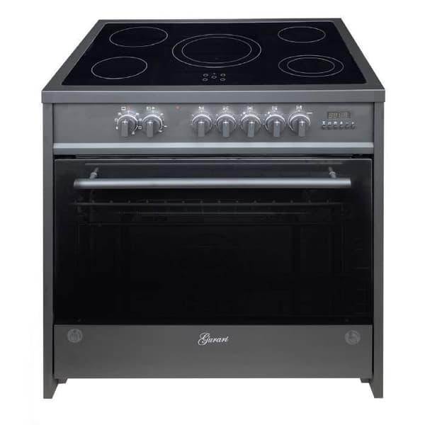 GURARI GCH E 912 BL Elektrisk spis 90 cm, svart, Ugnsbrännare