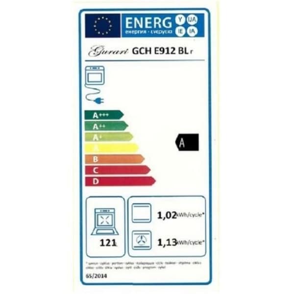 GURARI GCH E 912 BL r Elektrisk spis 90 cm, Retro, Kräm, Ugnsspisen