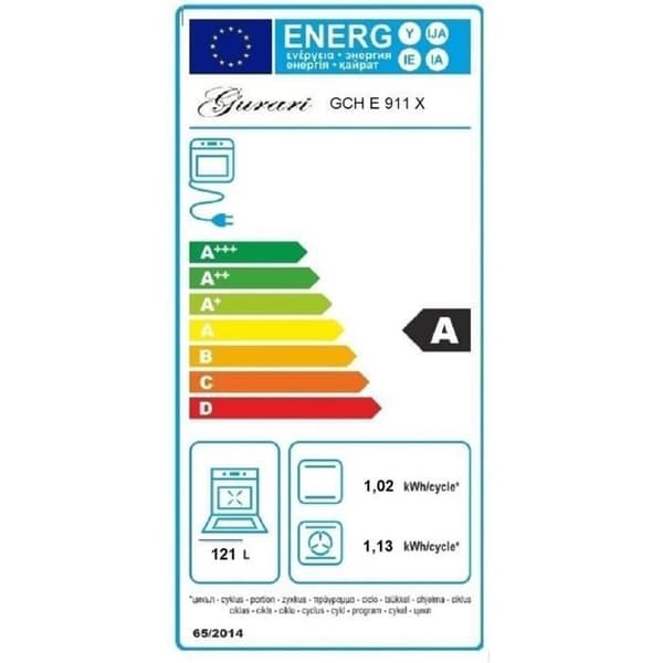 Gurari GCH E 911 X Gasköksugn i rostfritt stål 90 cm Range Coocker