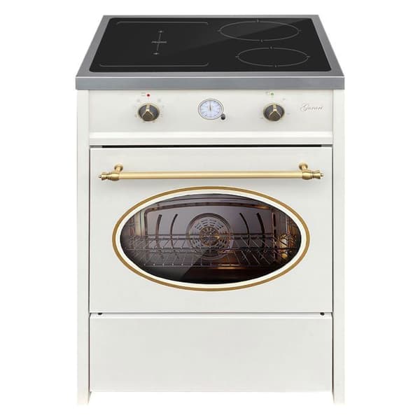 GURARI GCH E 612 Cr r Induktionshäll 60 cm, Retro, Kräm, Spis